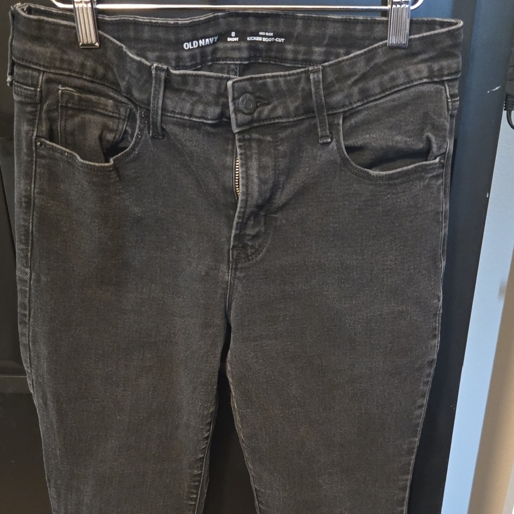 Old Navy Women's Dark Gray Boyfriend Jeans